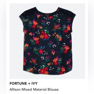 NWT fortune and ivy blouse
